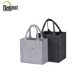 Trending Hot Eco Friendly Laptop Grey Felt Hand Carry Bags with Logo Printed